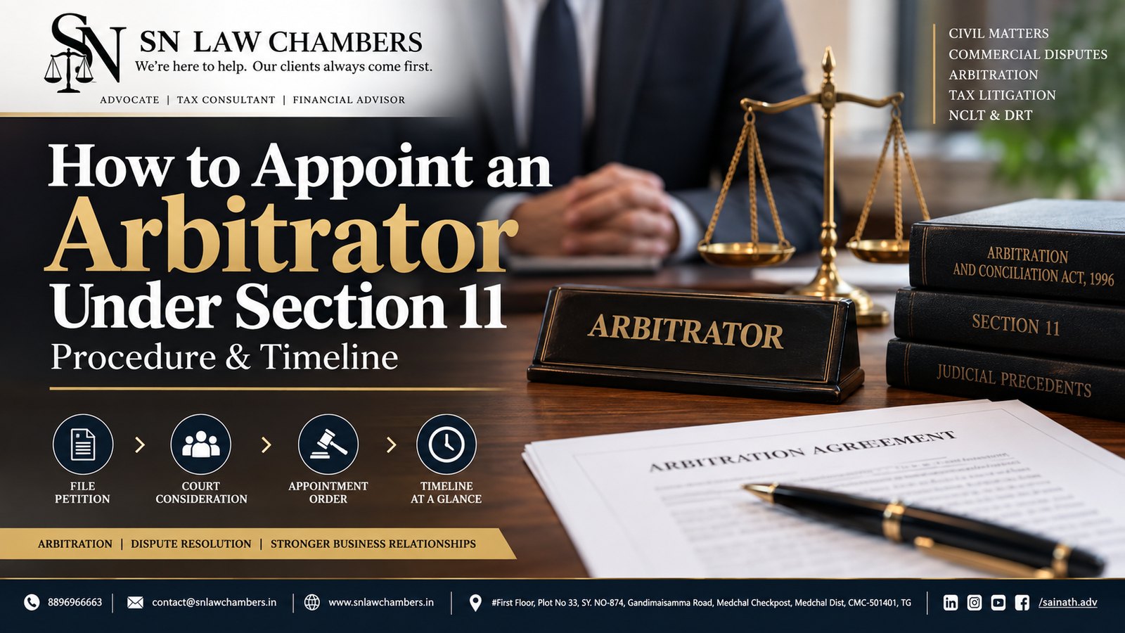 How to Appoint an Arbitrator Under Section 11 — Procedure & Timeline