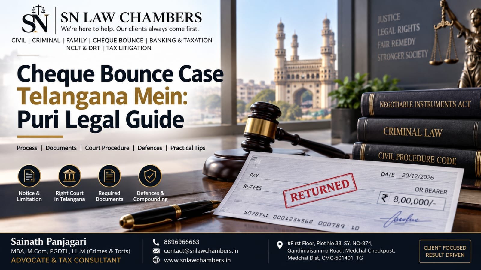 Cheque Bounce Case Telangana Mein: Puri Legal Guide
