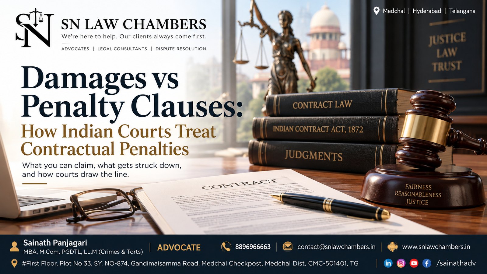Damages vs Penalty Clauses: How Indian Courts Treat Contractual Penalties