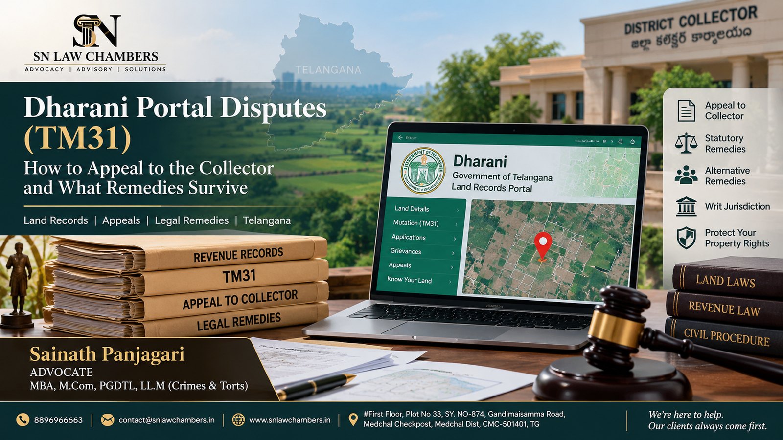 Dharani Portal Disputes (TM31): How to Appeal to the Collector and What Remedies Survive