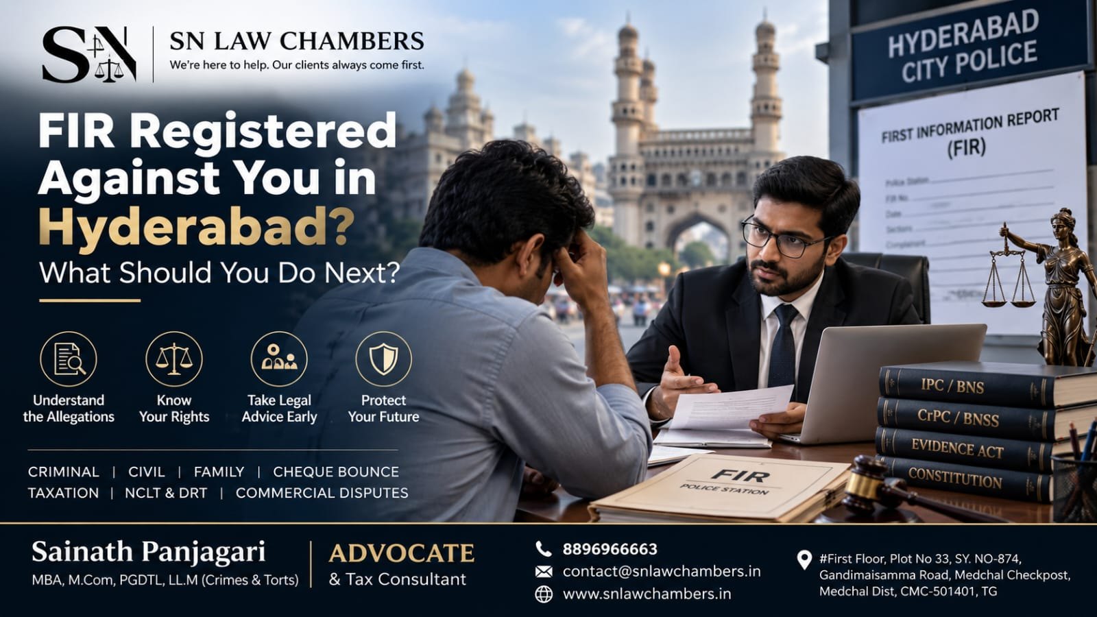 FIR Registered Against You in Hyderabad: What Should You Do Next?