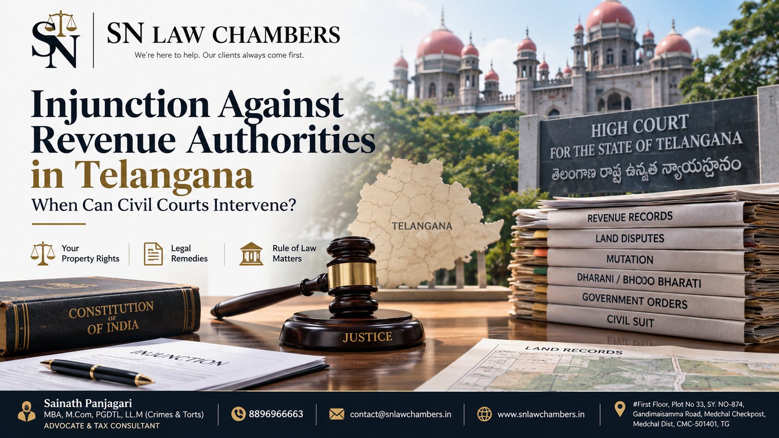 Injunction Against Revenue Authorities in Telangana: When Can Civil Courts Intervene?