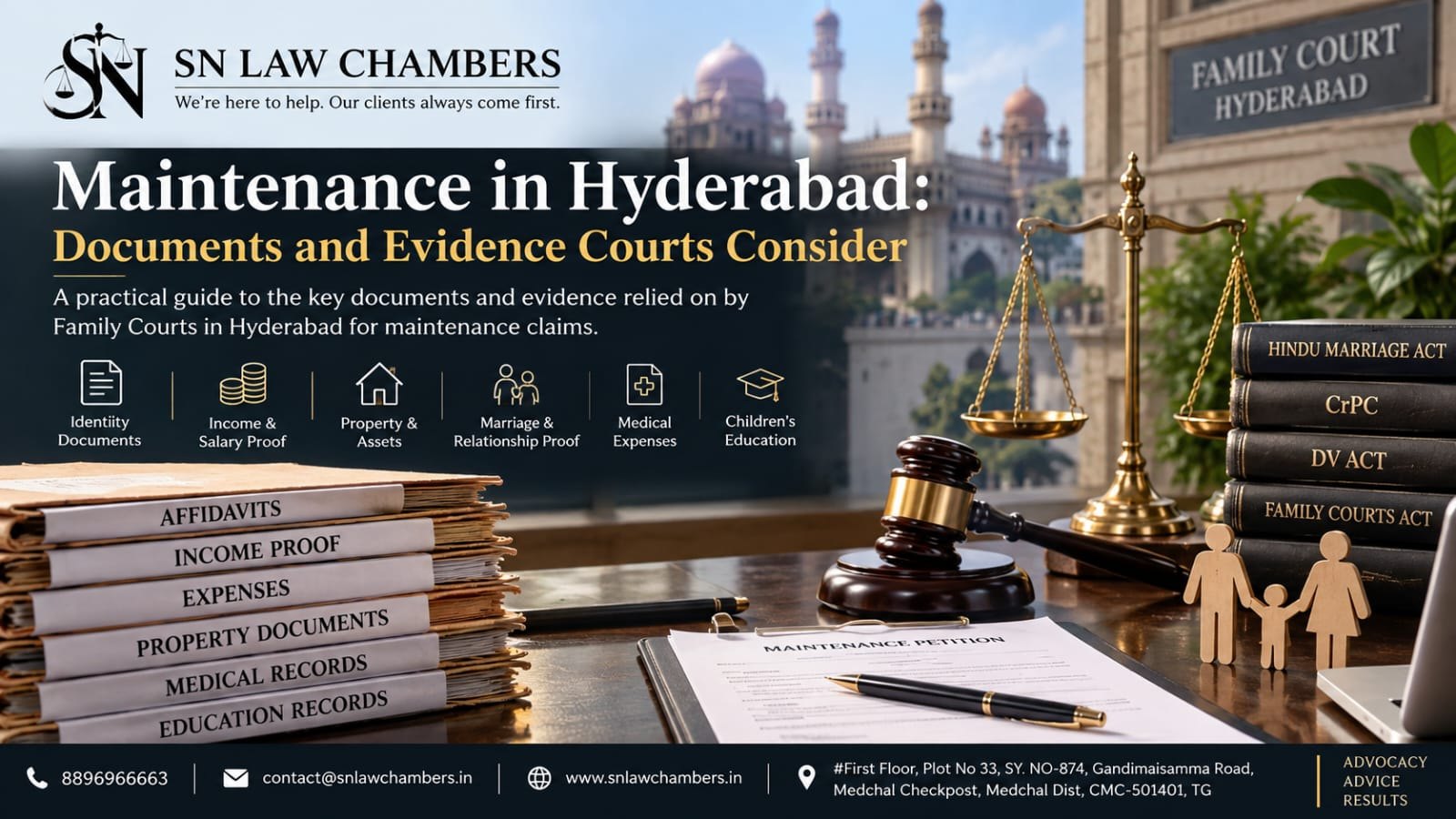 Maintenance in Hyderabad: Documents and Evidence Courts Consider