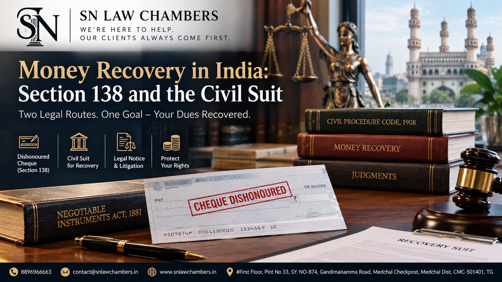 Money Recovery in India: Section 138 and the Civil Suit