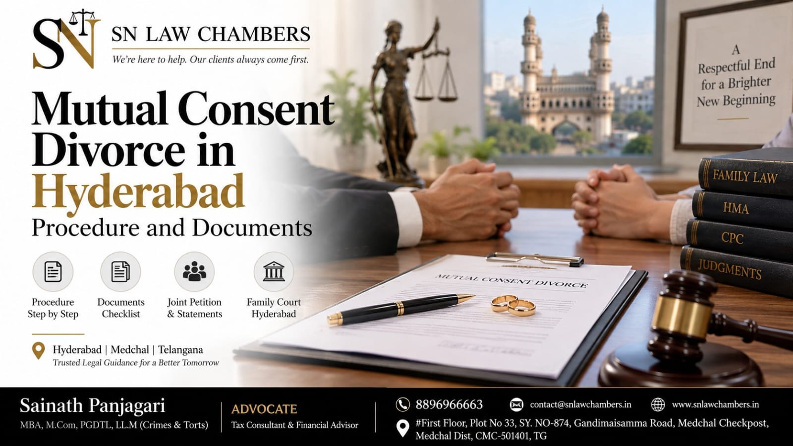 Mutual Consent Divorce in Hyderabad: Procedure and Documents