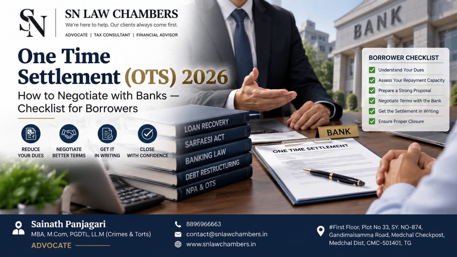 One Time Settlement (OTS) 2026: How to Negotiate with Banks — Checklist for Borrowers