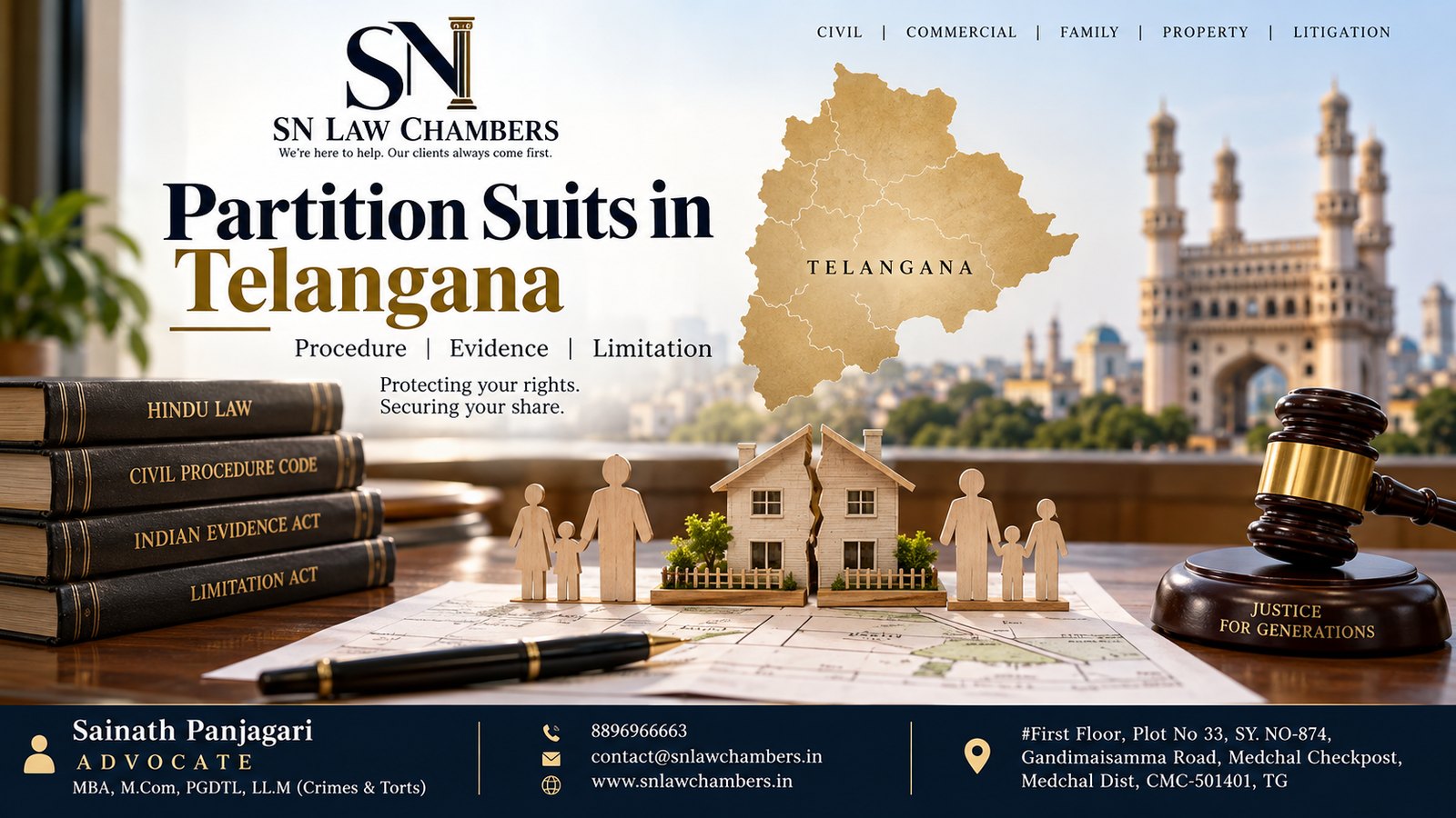 Partition Suits in Telangana: Procedure, Evidence & Limitation