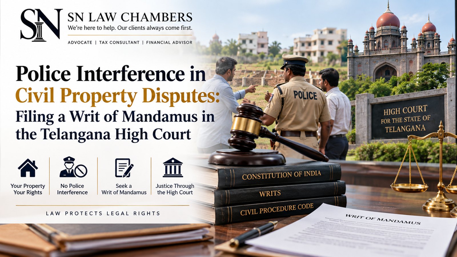 Police Interference in Civil Property Disputes: Filing a Writ of Mandamus in the Telangana High Court