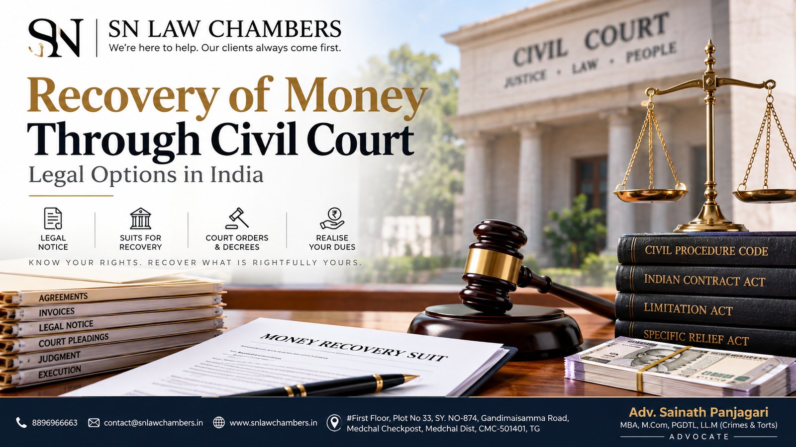 Recovery of Money Through Civil Court: Legal Options in India