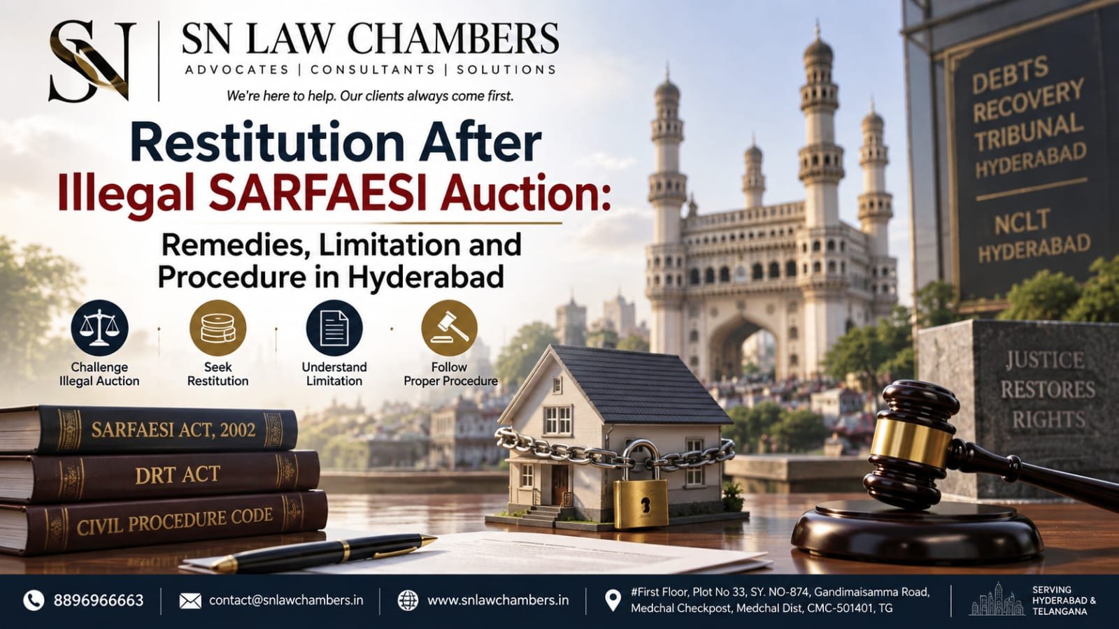 Restitution After Illegal SARFAESI Auction: Remedies, Limitation and Procedure in Hyderabad