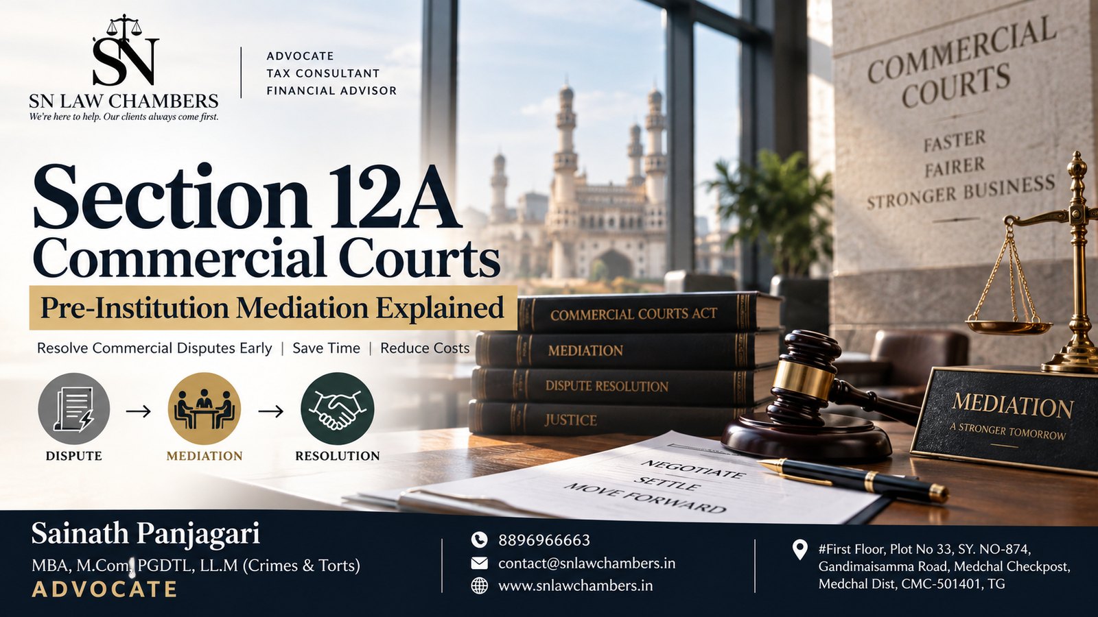 Section 12A Commercial Courts: Pre-Institution Mediation Explained