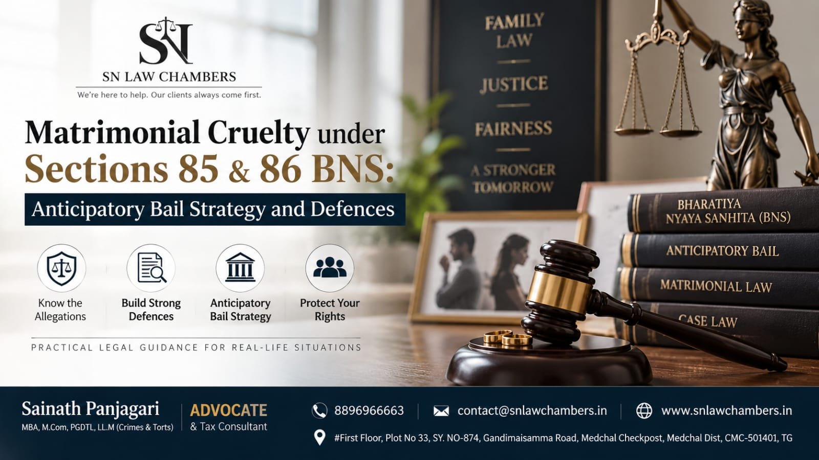 Matrimonial Cruelty under Sections 85 & 86 BNS: Anticipatory Bail Strategy and Defences