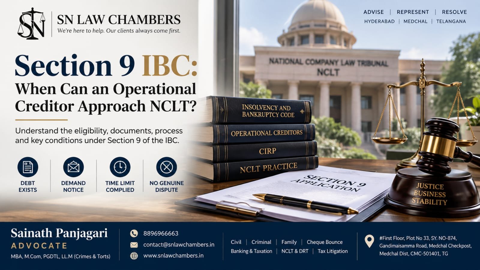 Section 9 IBC: When Can an Operational Creditor Approach NCLT?