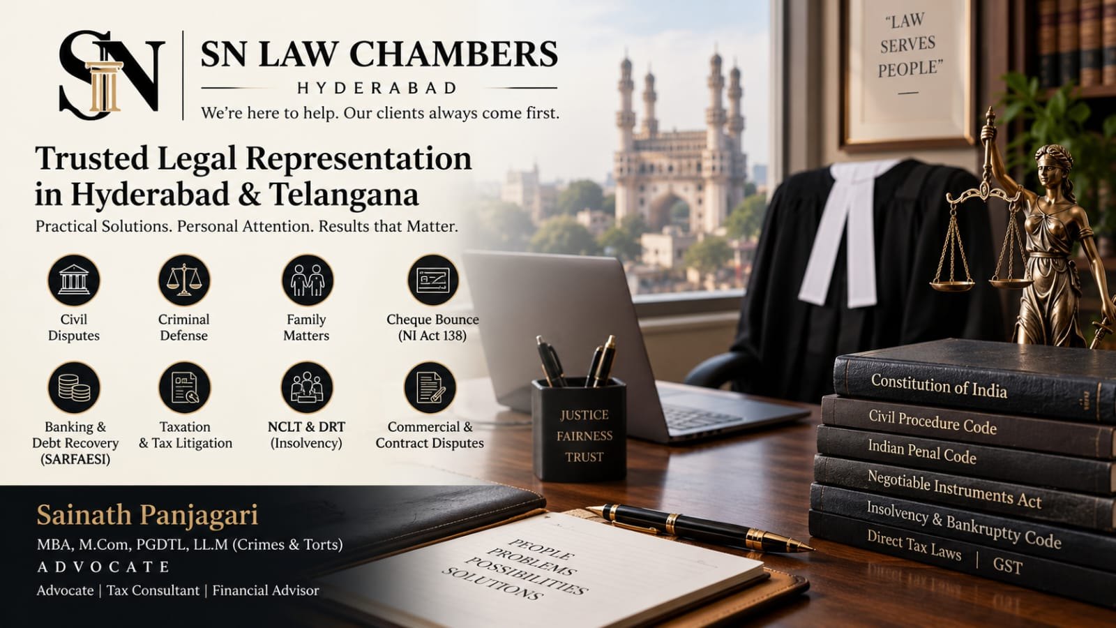 SN Law Chambers Hyderabad | Legal Representation
