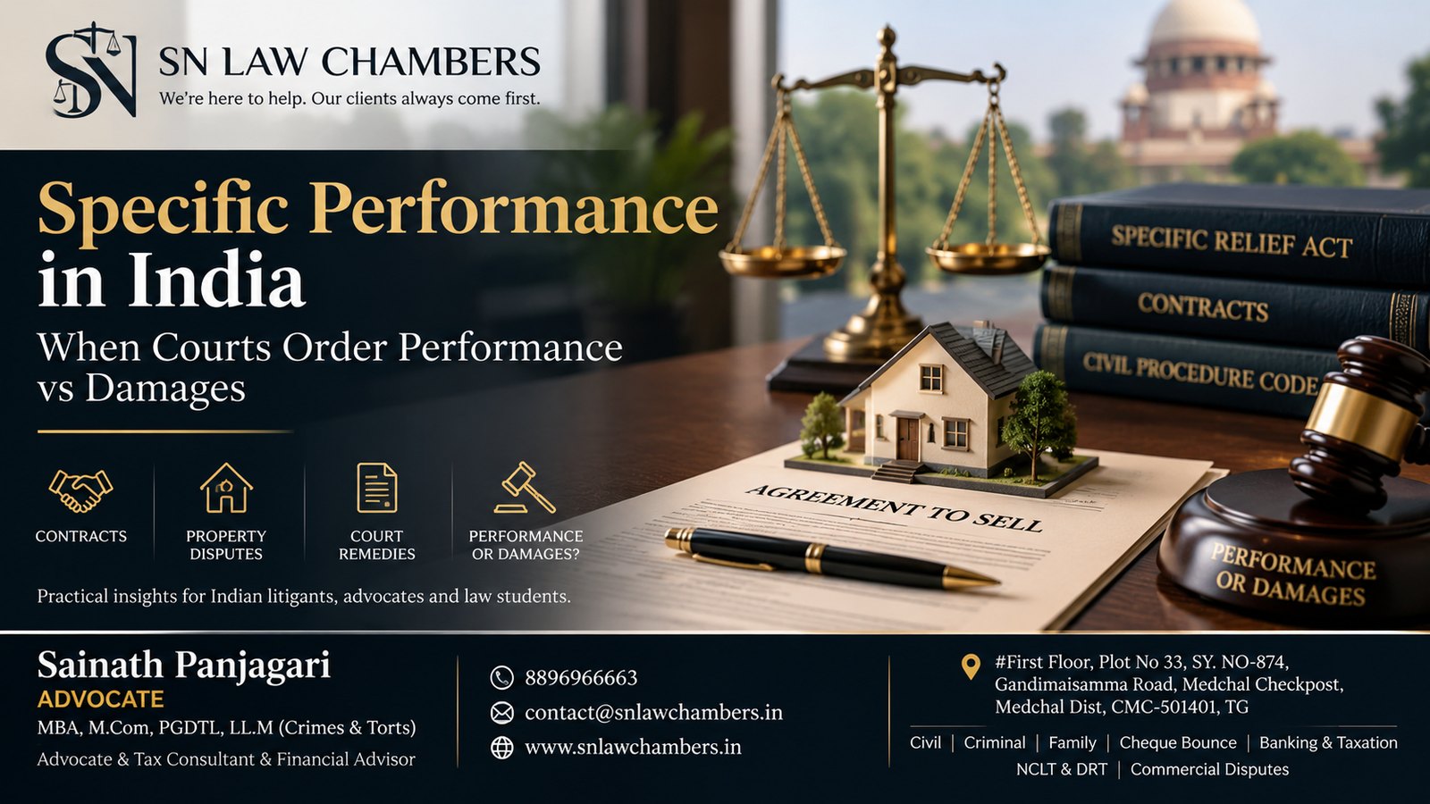 Specific Performance in India: When Courts Order Performance vs Damages