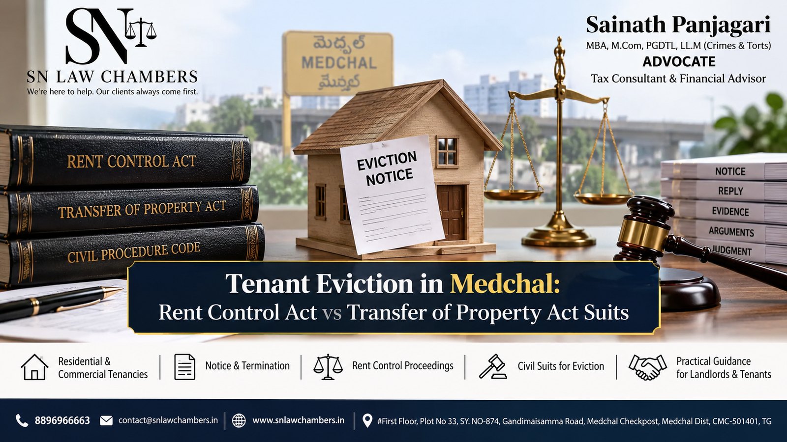 Tenant Eviction in Medchal: Rent Control Act vs Transfer of Property Act Suits