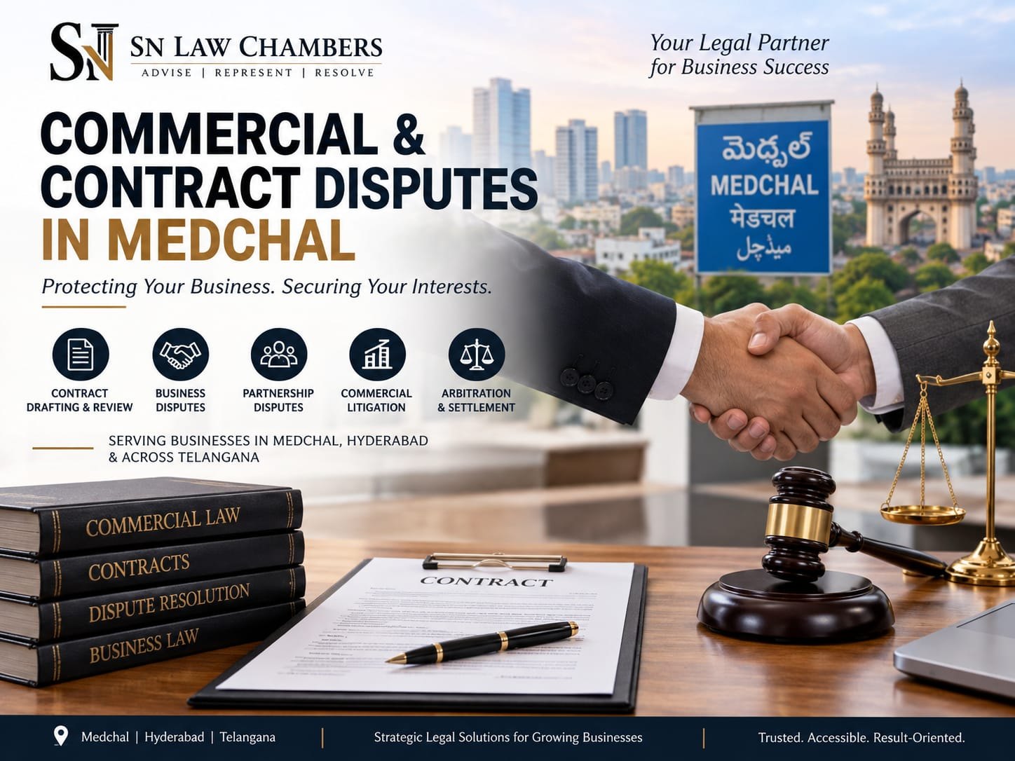 Commercial and contract disputes in Medchal — SN Law Chambers